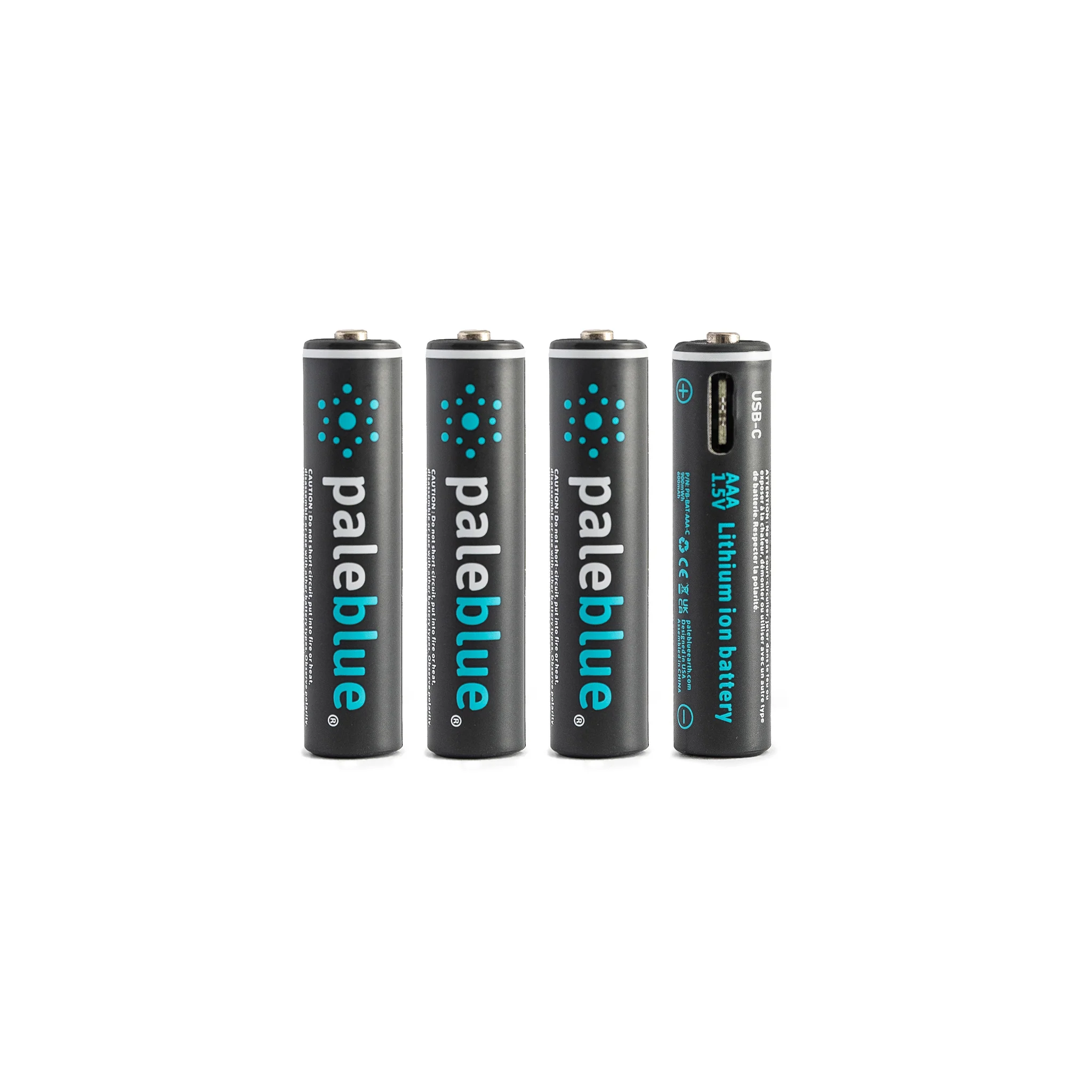 AAA USB-C Rechargeable Batteries - Pale Blue Earth Europe